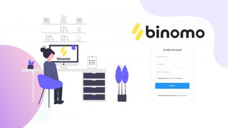 نحوه باز کردن حساب نمایشی در Binomo 