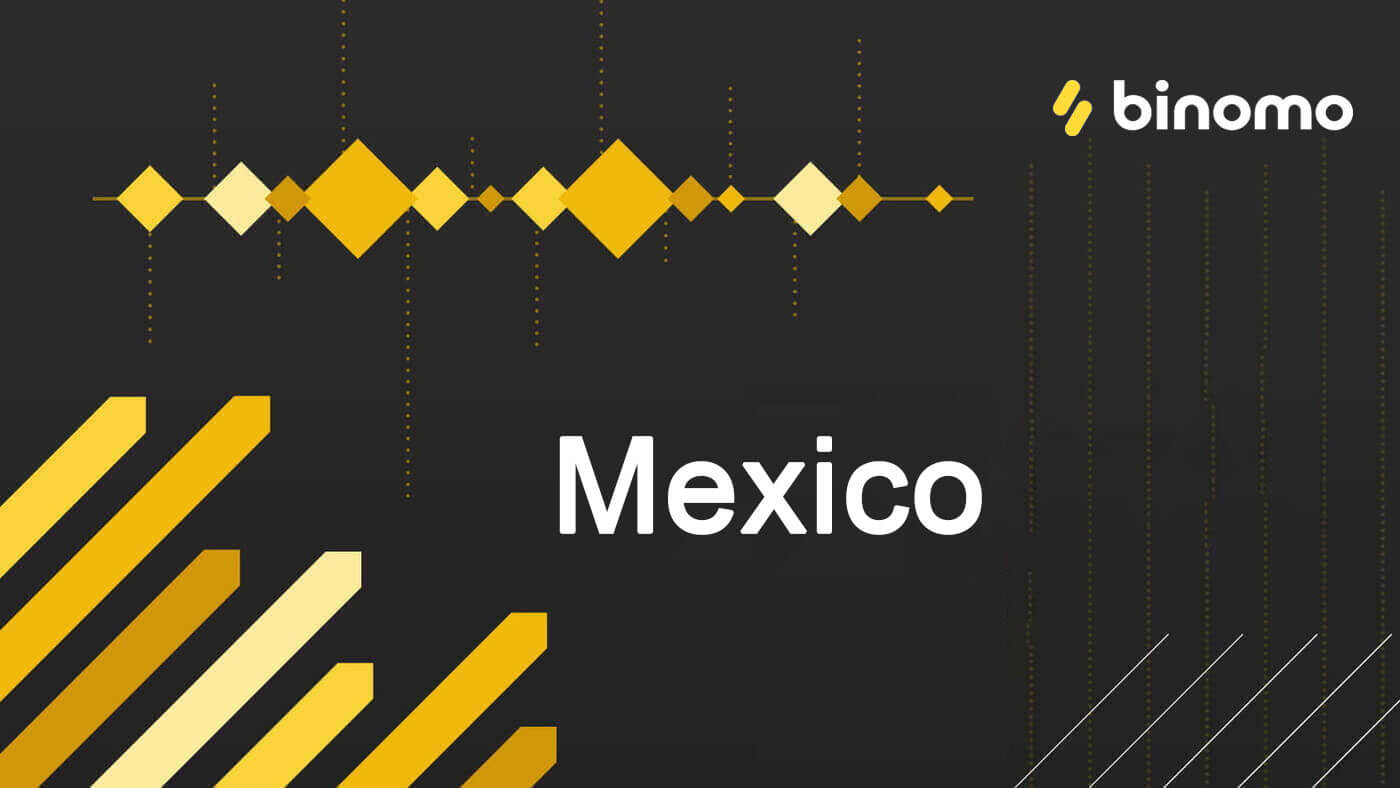 Meksika bank kartalari (Visa / MasterCard), bank o'tkazmasi (Codi, BBVA) va elektron hamyonlar (AstroPay Card, OXXO, SPEI, Advcash, 7-Eleven, Walmart, Superama, Circle K, SafetyPay) orqali Binomo-ga mablag'larni depozit qilish