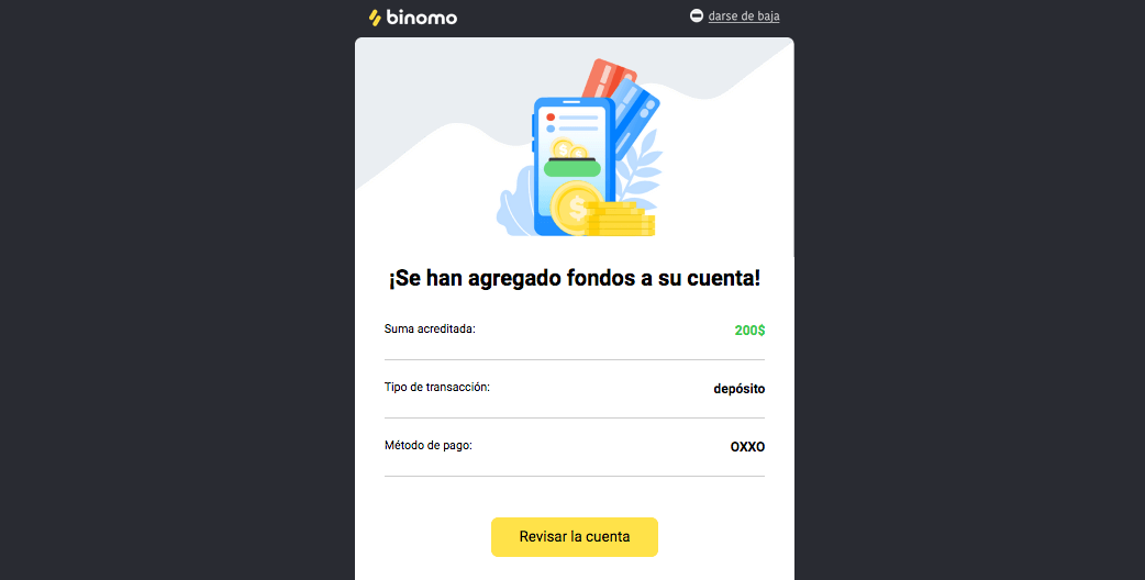 Binomo メキシコでの資金の入出金 Binomo メキシコでの資金の入出金