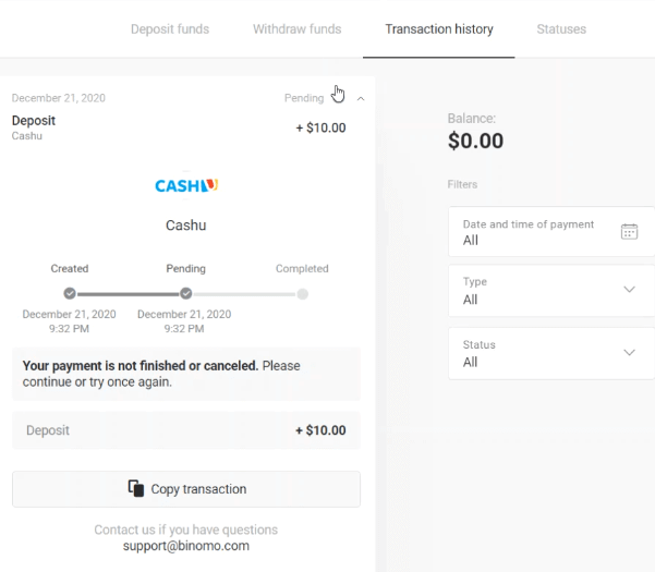Pagdeposito sa mga Pondo sa Binomo pinaagi sa E-wallet (Webmoney WMZ, Picpay, Neteller, Astropay, Cash U, Skrill, ADV cash, AstroPay Card, Perfect Money) Pagdeposito sa mga Pondo sa Binomo pinaagi sa E-wallet (Webmoney WMZ, Picpay, Neteller, Astropay, Cash U, Skrill, ADV cash, AstroPay Card, Perfect Money)