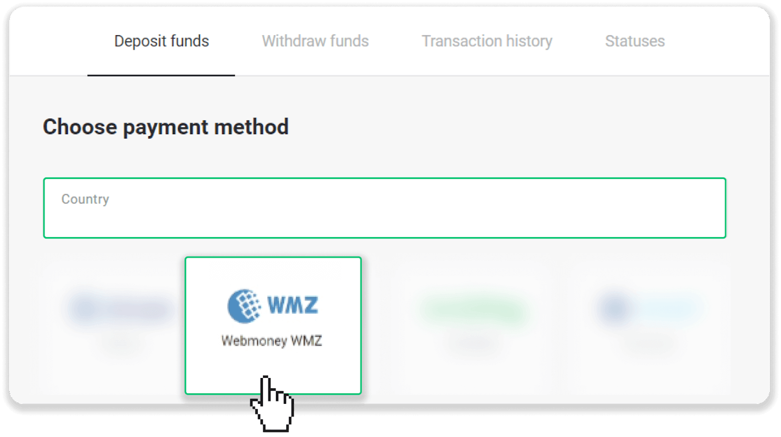 Lacagaha Debaajiga ah ee Binomo iyada oo loo marayo E-boorsada (Webmoney WMZ, Picpay, Neteller, Atropay, Cash U, Skrill, ADV lacag caddaan ah, Kaarka AstroPay, Lacag qumman) Lacagaha Debaajiga ah ee Binomo iyada oo loo marayo E-boorsada (Webmoney WMZ, Picpay, Neteller, Atropay, Cash U, Skrill, ADV lacag caddaan ah, Kaarka AstroPay, Lacag qumman)