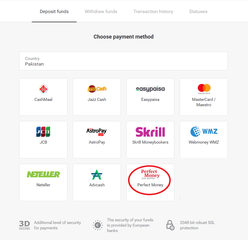 Lacagaha Debaajiga ah ee Binomo iyada oo loo marayo E-boorsada (Webmoney WMZ, Picpay, Neteller, Atropay, Cash U, Skrill, ADV lacag caddaan ah, Kaarka AstroPay, Lacag qumman) Lacagaha Debaajiga ah ee Binomo iyada oo loo marayo E-boorsada (Webmoney WMZ, Picpay, Neteller, Atropay, Cash U, Skrill, ADV lacag caddaan ah, Kaarka AstroPay, Lacag qumman)