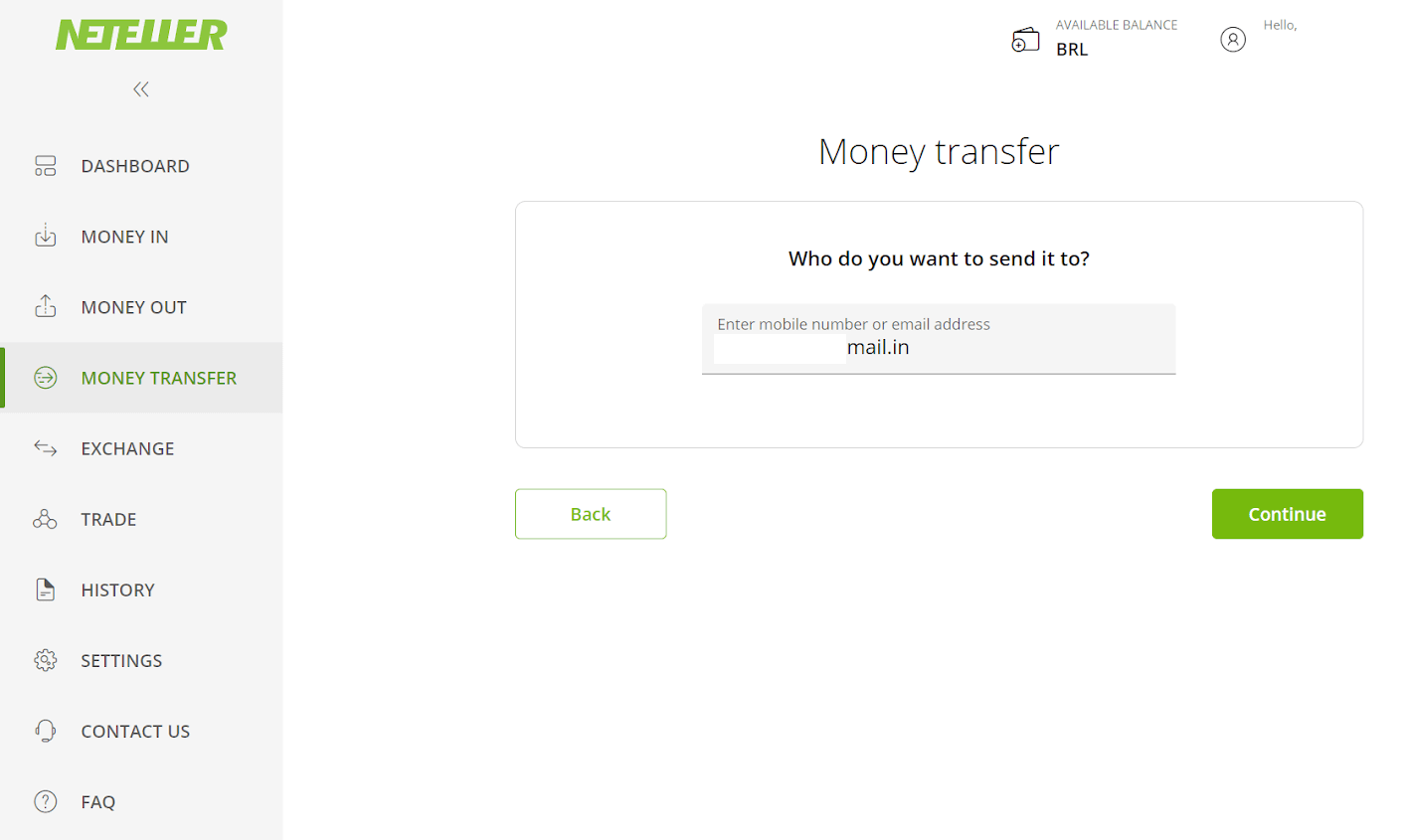 Внесіть кошти на Binomo через Neteller