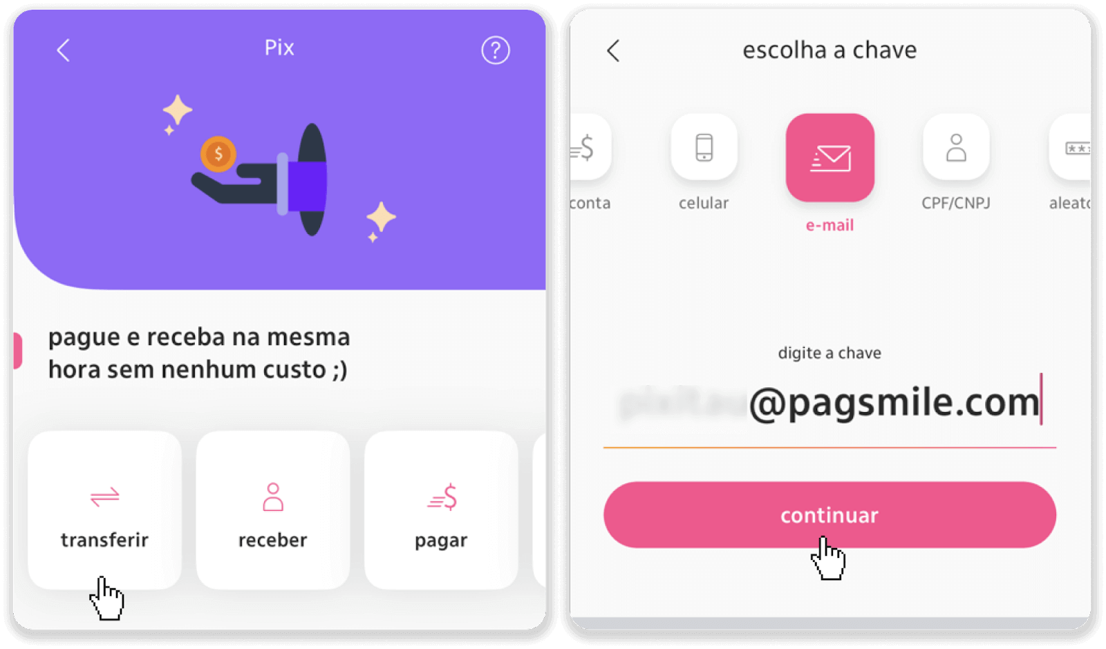 إيداع الأموال عبر التحويل البنكي (Itau، PicPay، Loterica، Boleto Rapido، Paylivre، Pagsmile، Bradesco، Santander) على Binomo