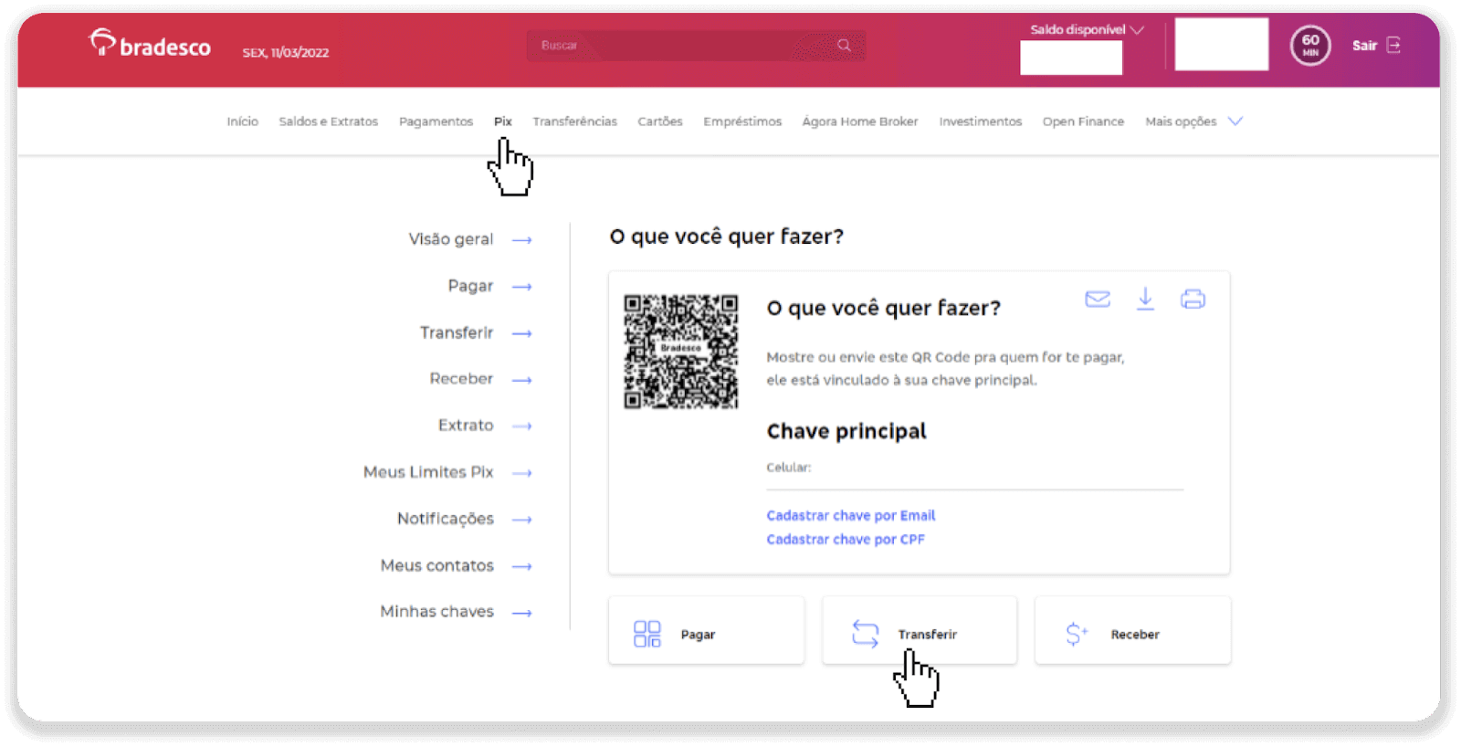 إيداع الأموال عبر التحويل البنكي (Itau، PicPay، Loterica، Boleto Rapido، Paylivre، Pagsmile، Bradesco، Santander) على Binomo