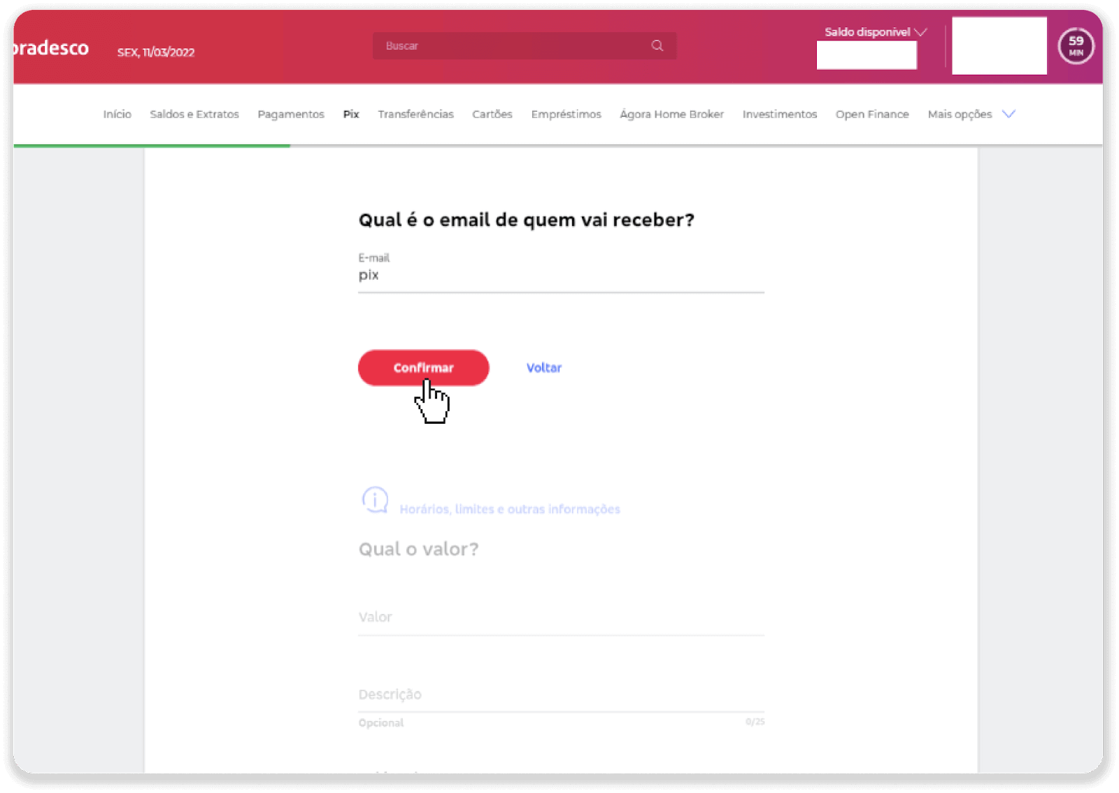 إيداع الأموال عبر التحويل البنكي (Itau، PicPay، Loterica، Boleto Rapido، Paylivre، Pagsmile، Bradesco، Santander) على Binomo