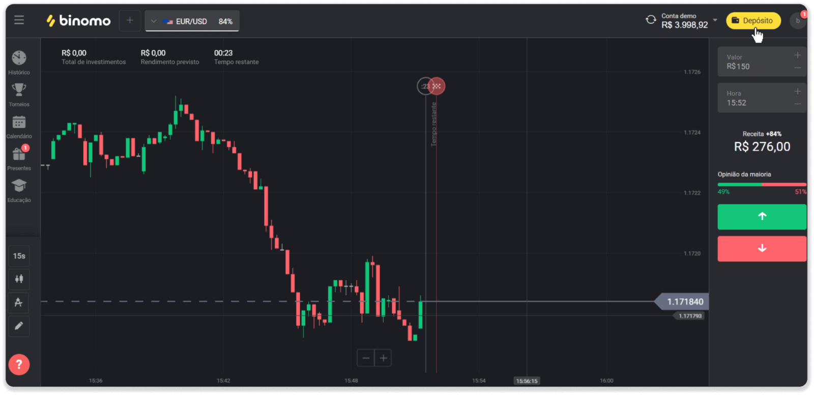 كيفية إيداع الأموال في Binomo كيفية إيداع الأموال في Binomo