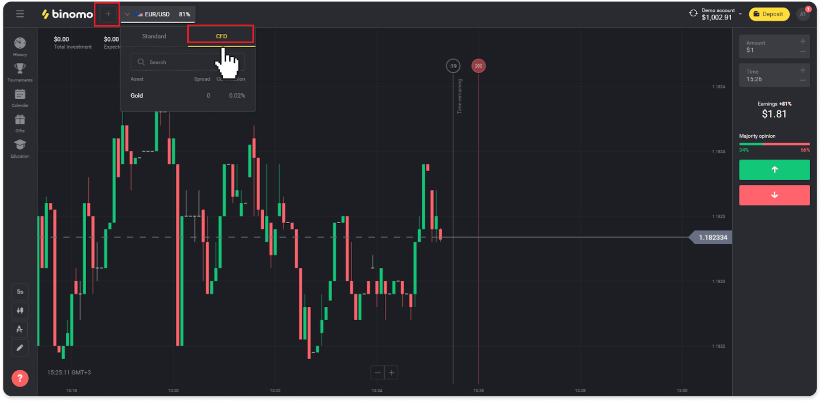 How to Login and start Trading CFD at Binomo How to Login and start Trading CFD at Binomo