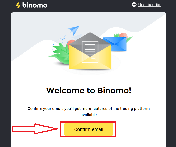 Een demo-account openen op Binomo