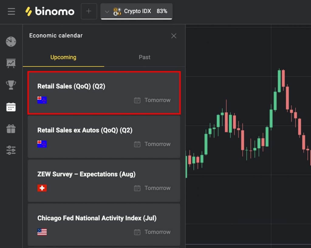 Как торговать новостями в Binomo