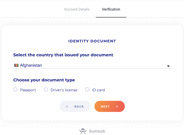 Com verificar el compte a Binomo Com verificar el compte a Binomo