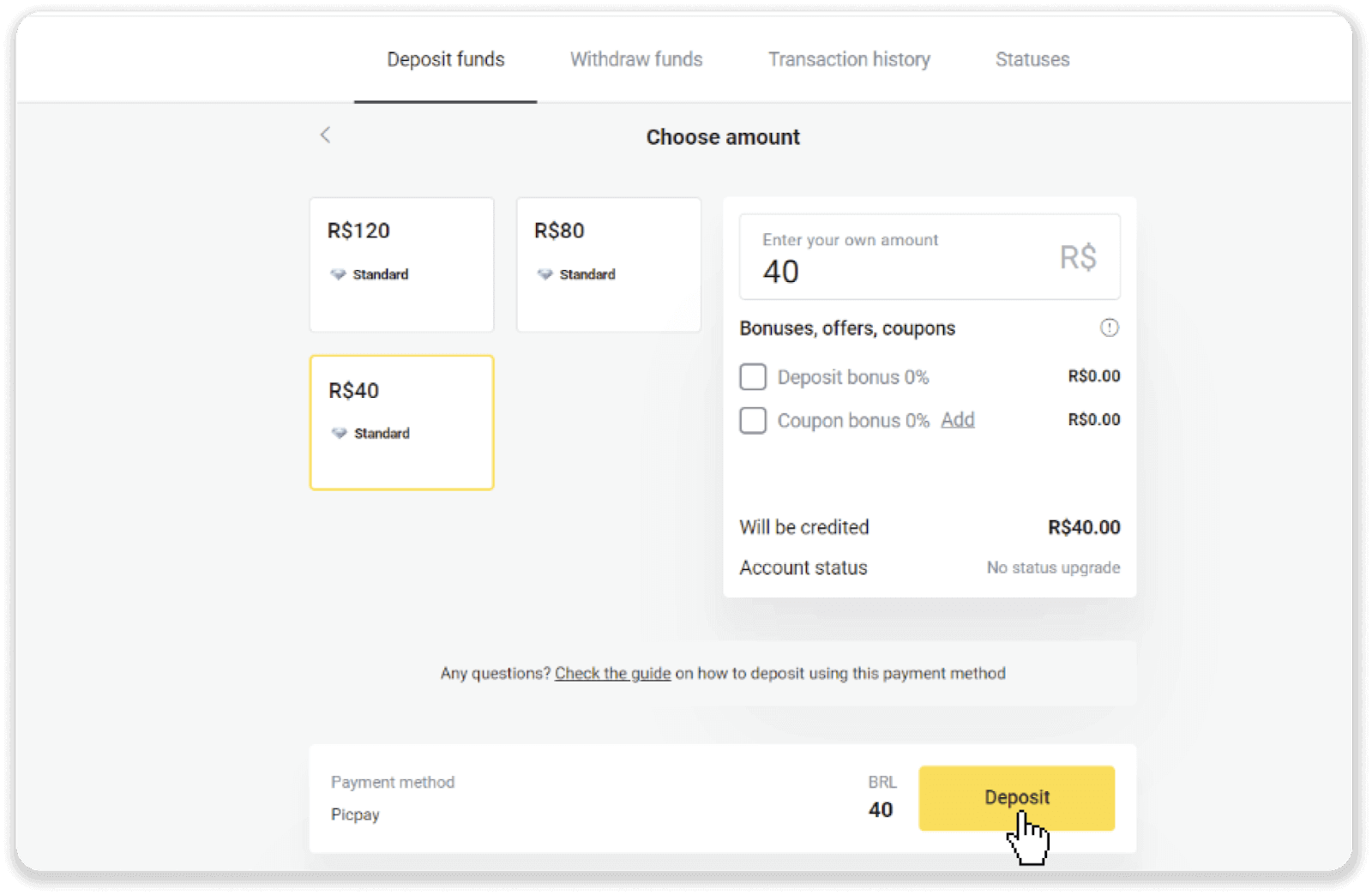 Jinsi ya Kutoa na Kufanya Amana katika Binomo Jinsi ya Kutoa na Kufanya Amana katika Binomo