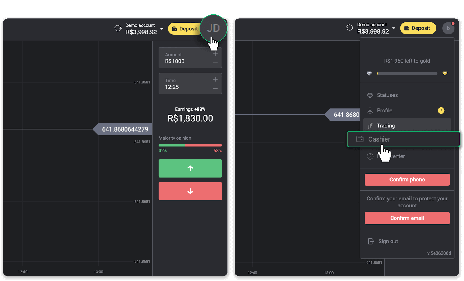 Как вывести средства из Binomo на мой электронный кошелек (Payfix, Webmoney WMZ, Tpaga, Perfect Money, ADV Cash, PayTM, Globe Pay, AstroPay, Jeton Wallet)