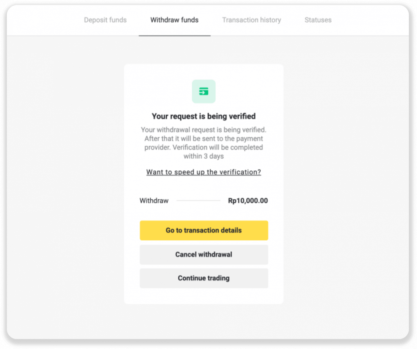 Cómo retirar fondos a mi cuenta bancaria (transferencia bancaria, banca por Internet, transferencia bancaria IMPS, transferencia bancaria NEFT, intercambiador indio, NetBanking, cuenta virtual, CEPbank, PIX) en Binomo