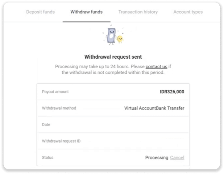 Cómo retirar fondos a mi cuenta bancaria (transferencia bancaria, banca por Internet, transferencia bancaria IMPS, transferencia bancaria NEFT, intercambiador indio, NetBanking, cuenta virtual, CEPbank, PIX) en Binomo