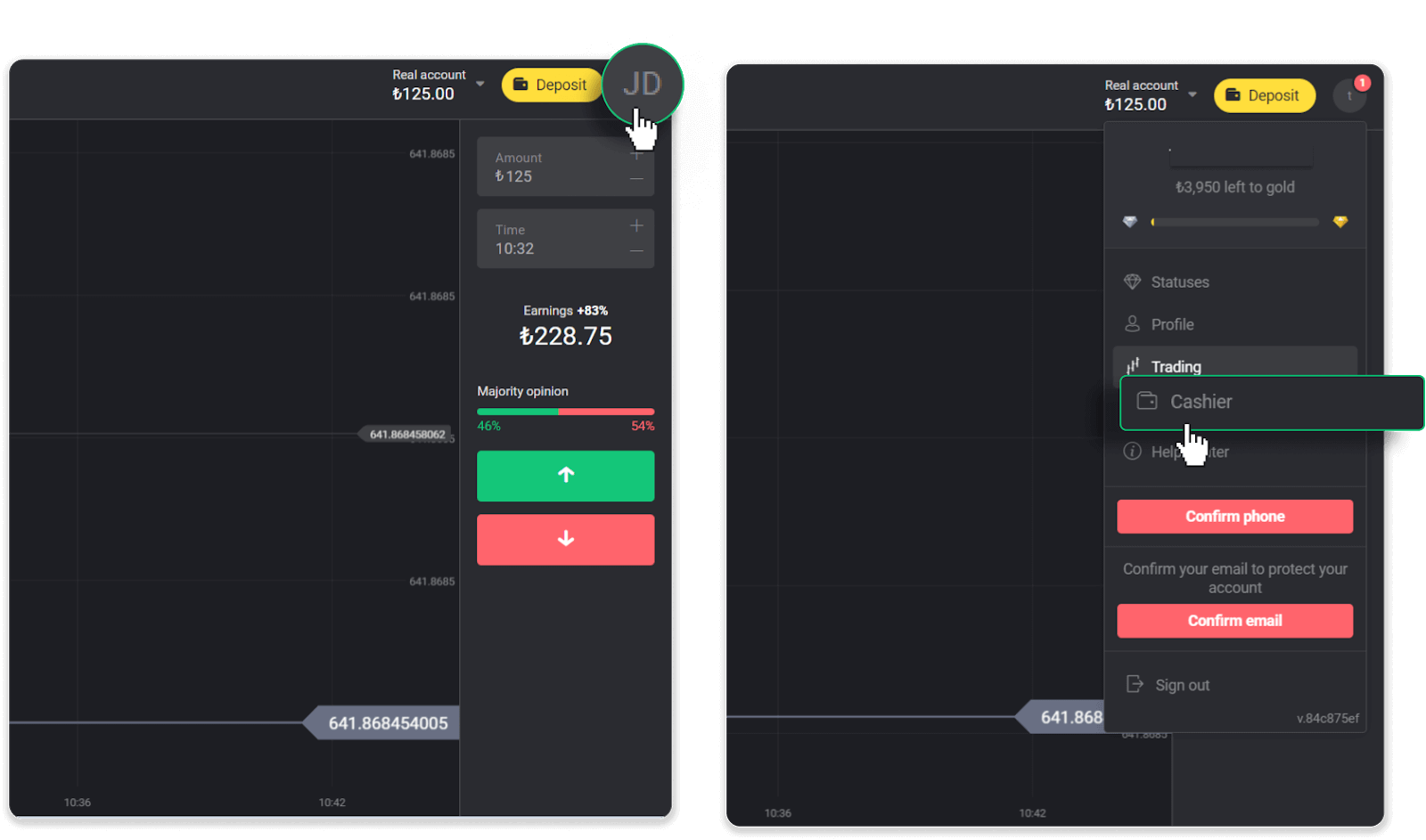 Cómo retirar fondos a mi cuenta bancaria (transferencia bancaria, banca por Internet, transferencia bancaria IMPS, transferencia bancaria NEFT, intercambiador indio, NetBanking, cuenta virtual, CEPbank, PIX) en Binomo