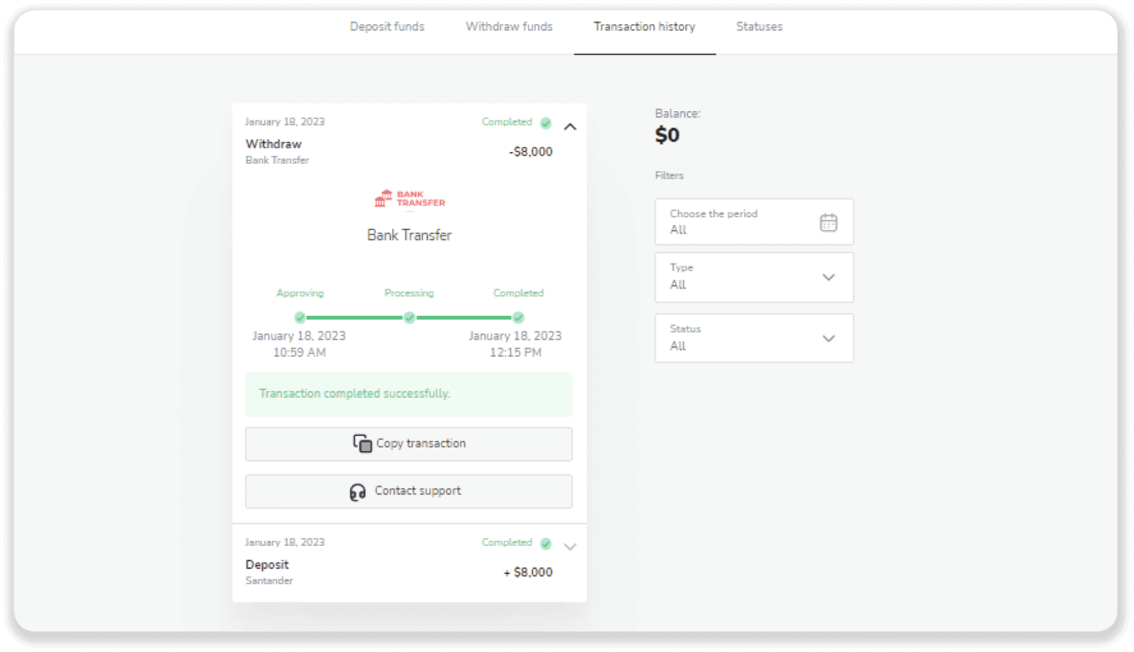 Cómo retirar fondos a mi cuenta bancaria (transferencia bancaria, banca por Internet, transferencia bancaria IMPS, transferencia bancaria NEFT, intercambiador indio, NetBanking, cuenta virtual, CEPbank, PIX) en Binomo