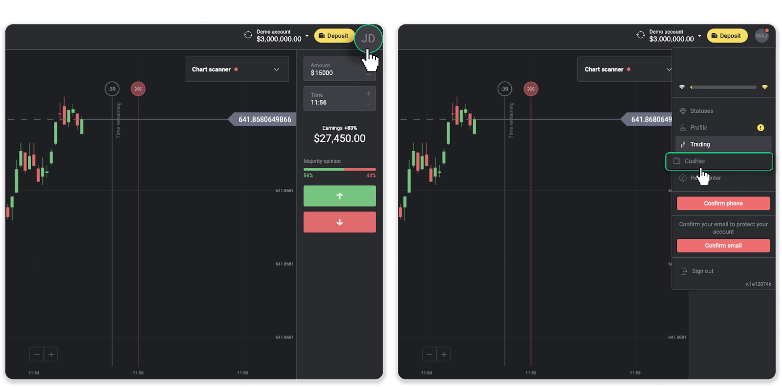 Cómo retirar fondos a mi cuenta bancaria (transferencia bancaria, banca por Internet, transferencia bancaria IMPS, transferencia bancaria NEFT, intercambiador indio, NetBanking, cuenta virtual, CEPbank, PIX) en Binomo
