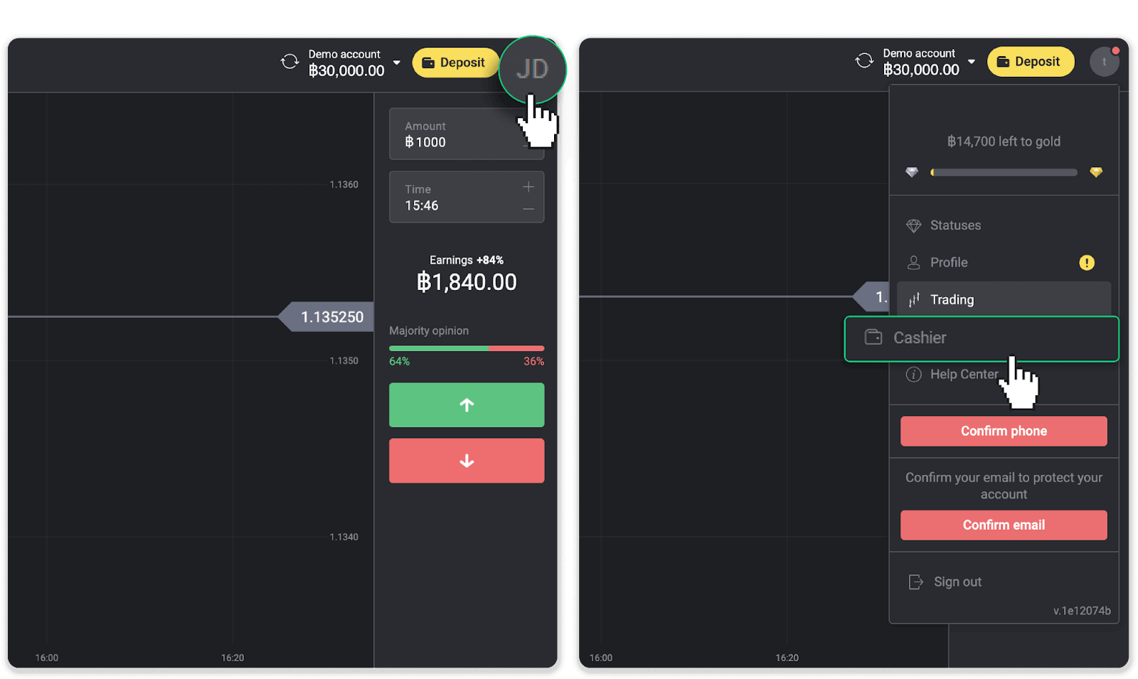 Cómo retirar fondos a mi cuenta bancaria (transferencia bancaria, banca por Internet, transferencia bancaria IMPS, transferencia bancaria NEFT, intercambiador indio, NetBanking, cuenta virtual, CEPbank, PIX) en Binomo